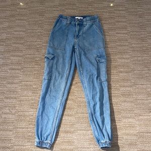 Fawn denim joggers